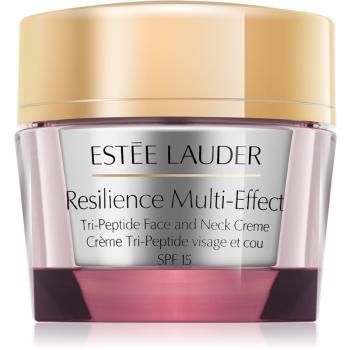 Estée Lauder Resilience Multi-Effect Tri-Peptice Face and Neck Creme SPF 15 intenzíven tápláló krém száraz bőrre SPF 15 50 ml