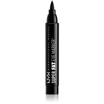 NYX Professional Makeup Super Fat Eye Marker széles applikátorú szemhéjtus árnyalat Carbon Black 3 ml