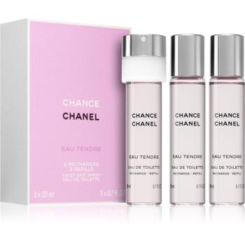 Chanel Chance Eau Tendre Eau de Toilette hölgyeknek 3x20 ml