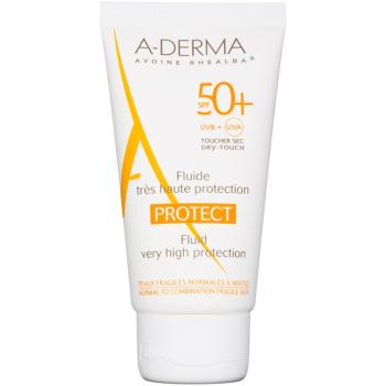 A-Derma Protect védő folyadék normáltól kevert bőrre SPF 50+ 40 ml