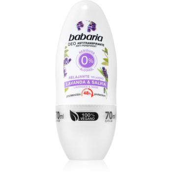 Babaria Lavanda & Salvia golyós dezodor roll-on 48 órás hatás 70 ml