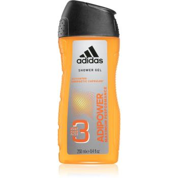 Adidas Adipower fürdőgél férfiaknak 3 az 1-ben 250 ml