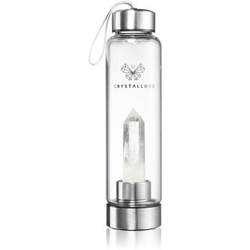 Crystallove Bottle Clear Quartz vizes palack 550 ml