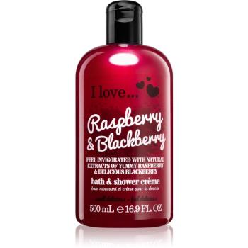 I love... Raspberry & Blackberry tusoló és fürdő krém 500 ml