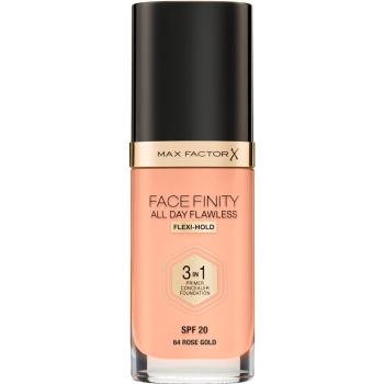 Max Factor Facefinity All Day Flawless hosszan tartó make-up SPF 20 árnyalat 64 Rose Gold 30 ml