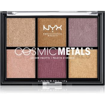 NYX Professional Makeup Cosmic Metals™ szemhéjfesték paletta árnyalat 01 8.22 g