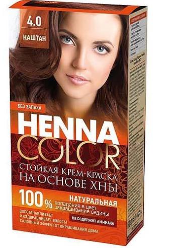 Krémszínű hajfesték Henna color 4.0 GESZTENYE - Fitokosmetik - 115ml