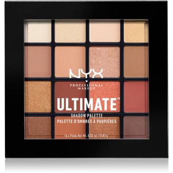 NYX Professional Makeup Ultimate Shadow szemhéjfesték paletta árnyalat 03 Warm Neutrals 16 x 0.83 g