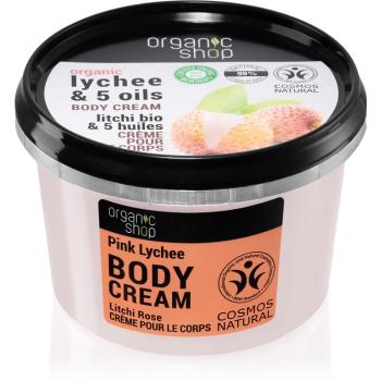 Organic Shop Organic Lychee & 5 oils ápoló testkrém 250 ml