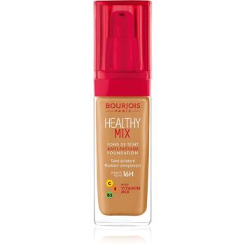 Bourjois Healthy Mix világosító hidratáló make-up 16 h árnyalat 57,5 Golden Caramel 30 ml