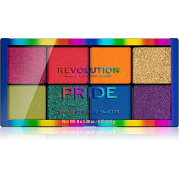 Makeup Revolution Pride paletta szemhéjpúder 8 szín 20 g