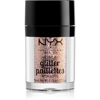 NYX Professional Makeup Glitter Goals Metálos csillámpor az arcra és a testre árnyalat 04 Goldstone 2.5 g