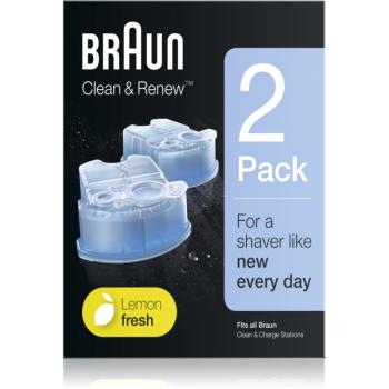 Braun Series Clean & Renew utántöltő tisztító állomáshoz illattal Lemon Fresh 2 db