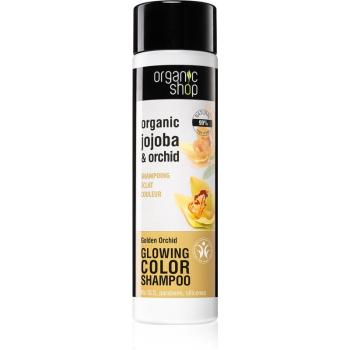 Organic Shop Organic Jojoba & Orchid lágyító sampon a hajszín élénkítéséért 280 ml