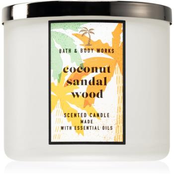 Bath & Body Works Coconut Sandalwood illatos gyertya 411 g