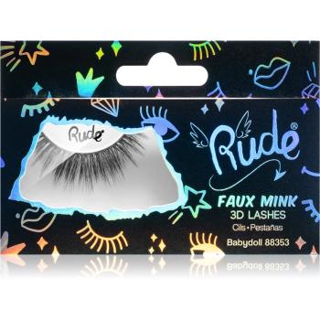 Rude Cosmetics Essential Faux Mink 3D Lashes ragasztható műszempilla Babydoll