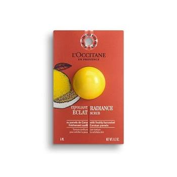 L'Occitane Exfoliance Radiance Scrub Corsican Pomelo bőrradír az egységes és világosabb arcbőrre 6 ml