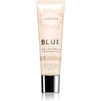 Lumene Blur 16h Longwear Foundation hosszan tartó make-up SPF 15 árnyalat 0,5 Fair Nude