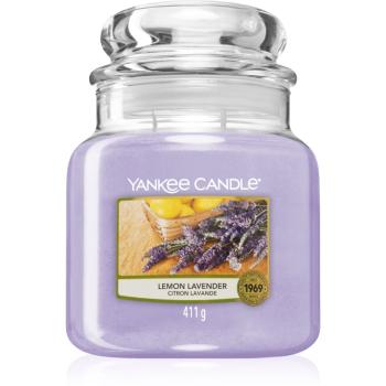 Yankee Candle Lemon Lavender illatos gyertya Classic kis méret 411 g