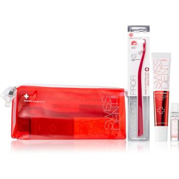 Swissdent Emergency Kit RED fogápoló készlet (a fogzománc gyengéd fehérítésére és védelmére)