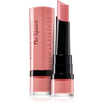 Bourjois Rouge Velvet The Lipstick mattító rúzs árnyalat 02 Flaming’ Rose 2.4 g