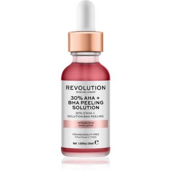 Revolution Skincare 30% AHA + BHA Peeling Solution Intenzív kémiai peeling az élénk bőrért 30 ml