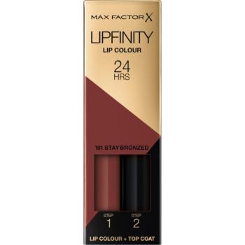 Max Factor Lipfinity Lip Colour hosszan tartó rúzs balzsammal árnyalat 191 Stay Bronzed