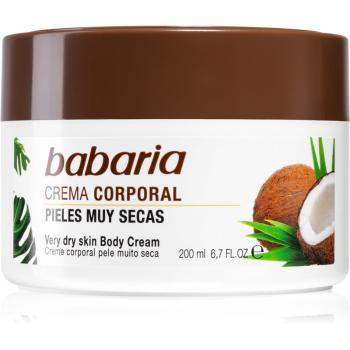 Babaria Coconut gazdag hidratáló krém a nagyon száraz bőrre 200 ml