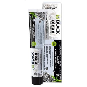 Belita Black clean, antibakteriális fehérítő fogkrém ezüst részecskékkel - 85 g