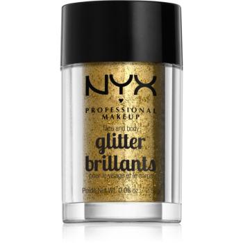 NYX Professional Makeup Glitter Goals Arc és test csillám árnyalat 05 Gold 2.5 g