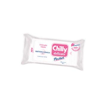Chilly Chilly intim törlőkendő (Delicate) 12 db