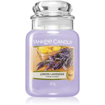 Yankee Candle Lemon Lavender illatos gyertya Classic kis méret 623 g