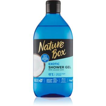Nature Box Coconut felfrissítő tusfürdő gél hidratáló hatással 385 ml