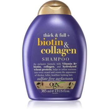 OGX Biotin & Collagen dúsító sampon a hajtérfogat növelésére 385 ml