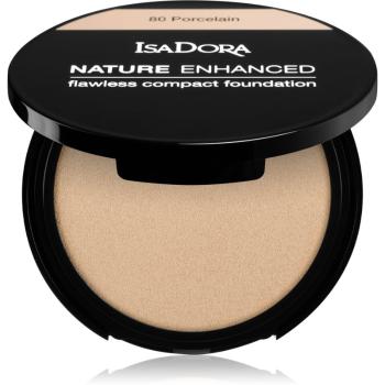 IsaDora Nature Enhanced Flawless Compact Foundation krémes kompakt make-up árnyalat 80 Porcelain 10 g