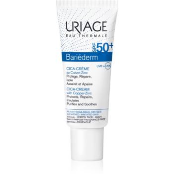 Uriage Bariéderm Cica-Cream with Copper-Zinc SPF 50+ reparatív krém cinkkel és rézzel SPF 50+ 40 ml
