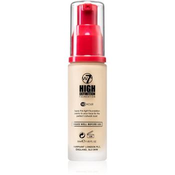 W7 Cosmetics HD hidratáló krémes make-up árnyalat Rose Ivory 30 ml