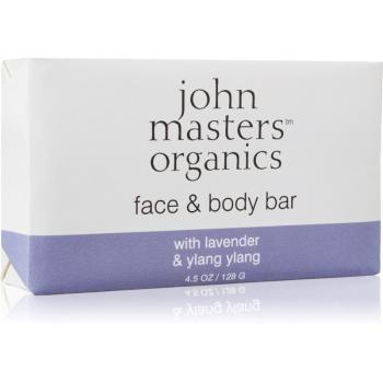 John Masters Organics Lavender & Ylang Ylang hidratáló szappan arcra és testre 128 g