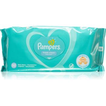 Pampers Fresh Clean finom nedves törlőkendők gyermekeknek az érzékeny bőrre 52 db