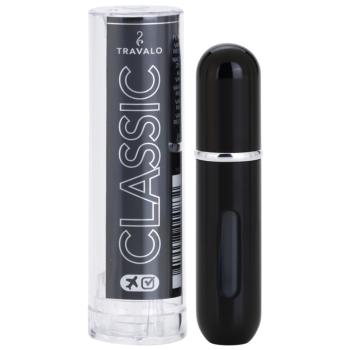Travalo Classic Black szórófejes parfüm utántöltő palack unisex Black 5 ml