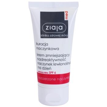 Ziaja Med Capillary Care gyengéd hidratáló krém bőrpíres és érzékeny bőrre SPF 6 50 ml