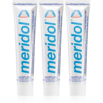 Meridol Gentle White fogkrém fogínyvérzés és fogágybetegség ellen 3 x 75 ml