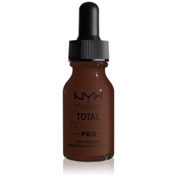 NYX Professional Makeup Total Control Pro Drop Foundation make-up árnyalat 25 - Deep Ebony 13 ml