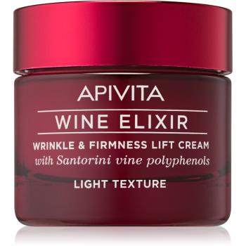 Apivita Wine Elixir Santorini Vine könnyű ránctalanító krém feszesítő hatással 50 ml