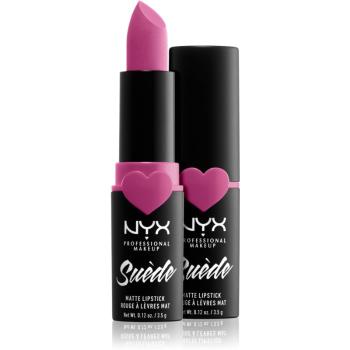 NYX Professional Makeup Suede Matte Lipstick mattító rúzs árnyalat 13 Electroshock 3.5 g