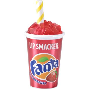Lip Smacker Coca Cola Fanta stílusos ajakbalzsam tégelyben íz Strawberry 7.4 g