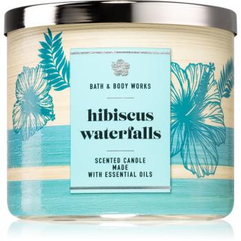 Bath & Body Works Hibiscus Waterfalls illatos gyertya 411 g