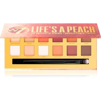 W7 Cosmetics Life's a Peach szemhéjfesték paletta matt hatással 9.6 g