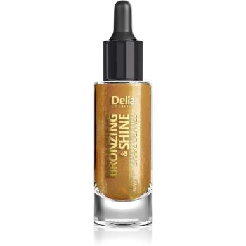 Delia Cosmetics Bronzing & Shine Shape Defined csillogó száraz olaj arcra és testre 20 ml