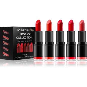 Revolution PRO Lipstick Collection rúzs szett 5 db árnyalat Reds 5 db